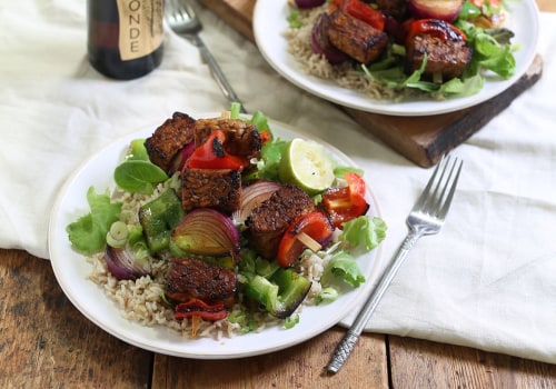 Delicious Vegan Teriyaki Tempeh Skewers